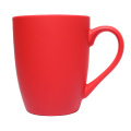 Bright Colorful Soft Touch Coffee Mug Coated Laser Engrave Rubber Matte Ceramic Mug